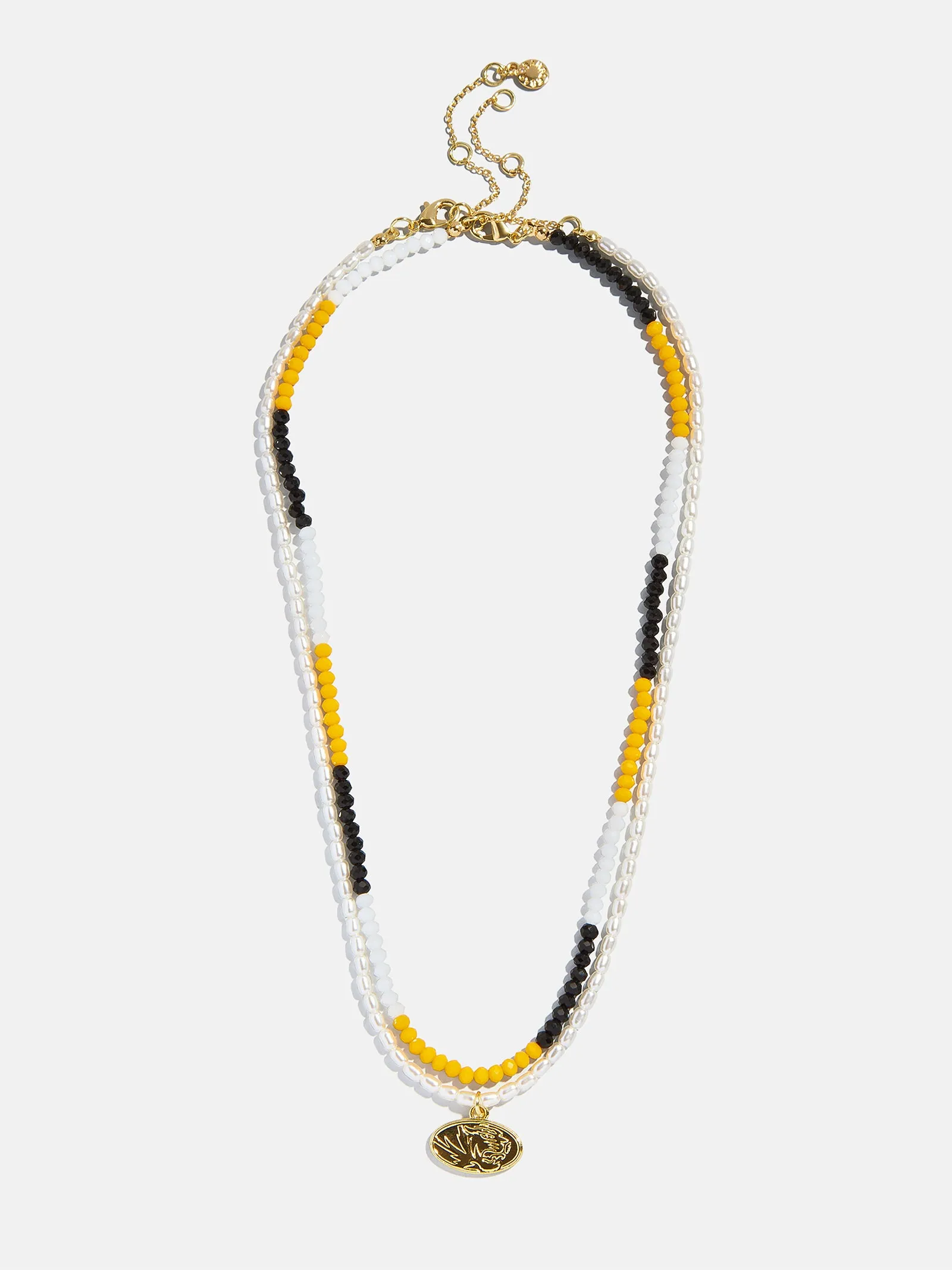 University of Missouri Beaded Logo Necklace Set - University of Missouri sold by BaubleBar product image thumbnail 4