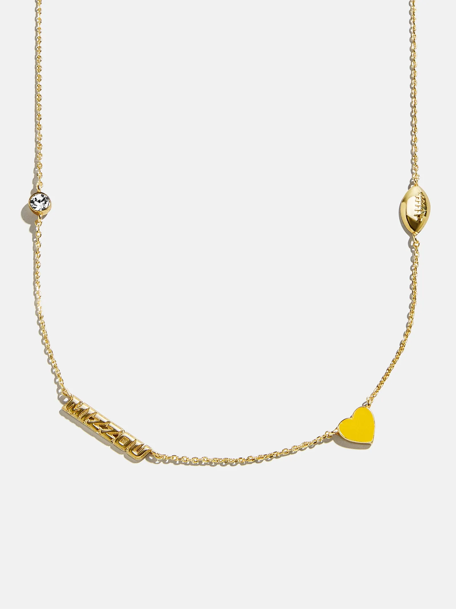 University of Missouri Spaced Charm Necklace - University of Missouri sold by BaubleBar