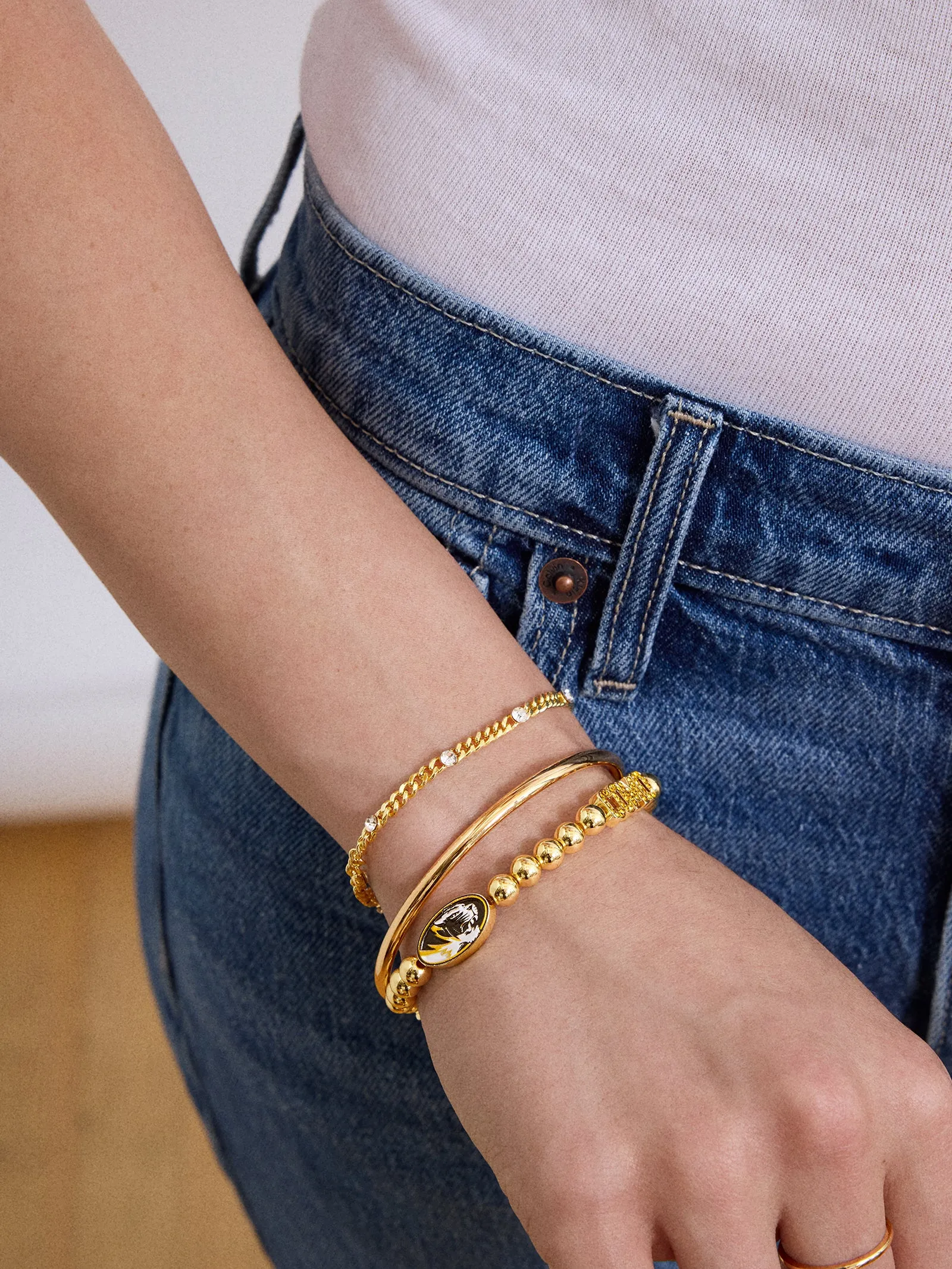 University of Missouri Pisa Bracelet - University of Missouri sold by BaubleBar product image thumbnail 2