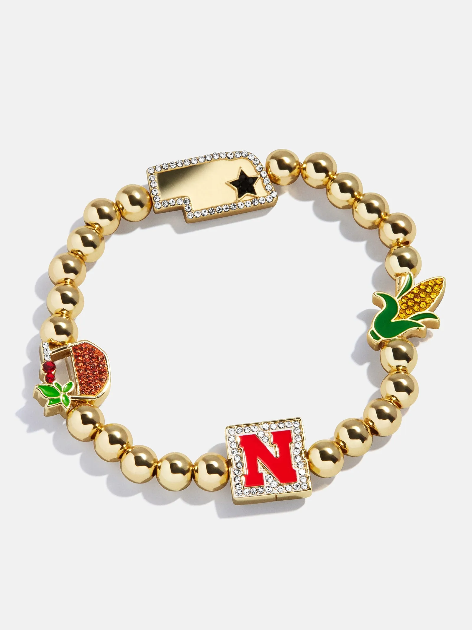 University of Nebraska Pisa Bracelet - University of Nebraska sold by BaubleBar