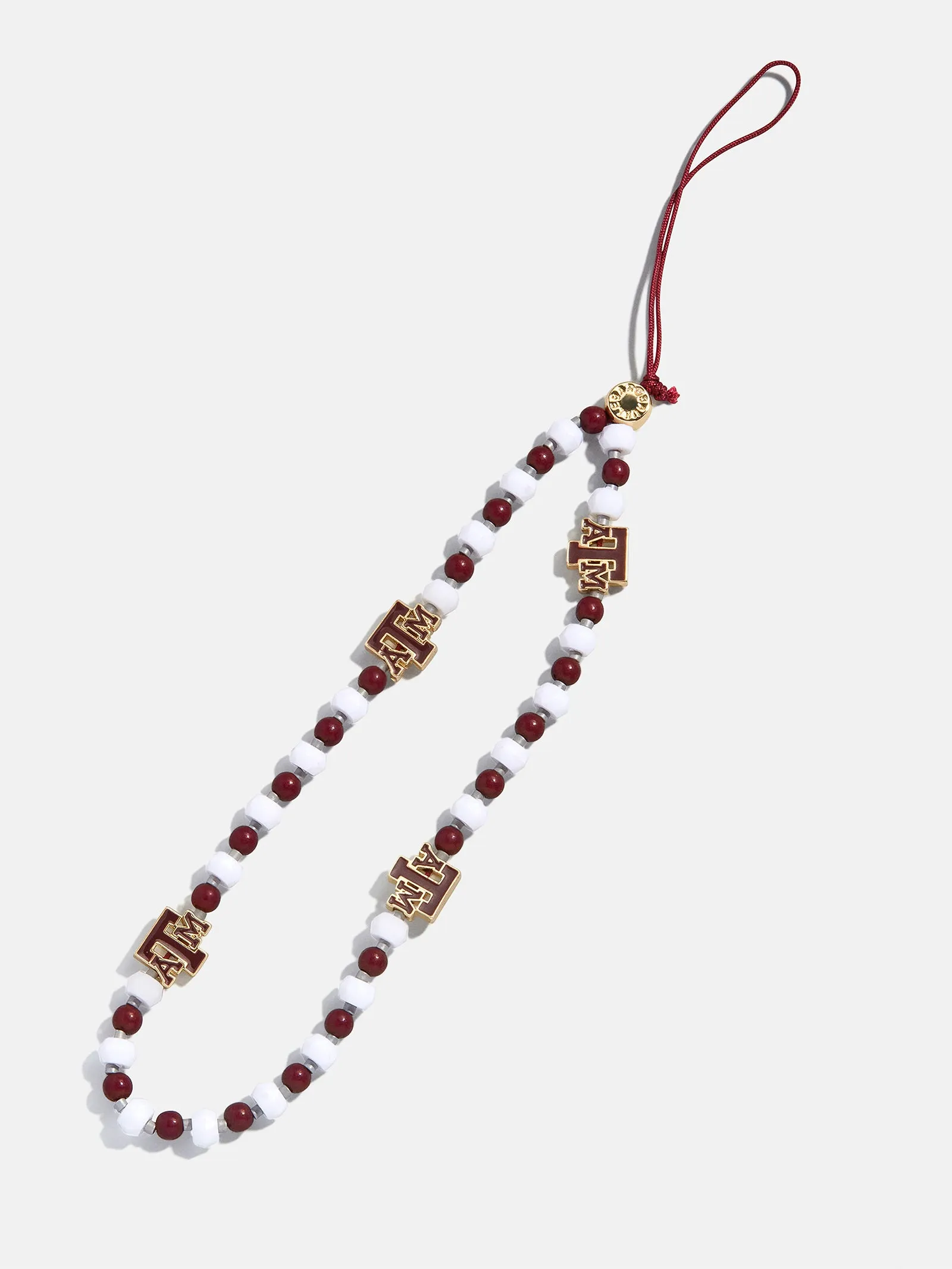 Texas A&M University Beaded Phone Charm - Texas A&M University sold by BaubleBar