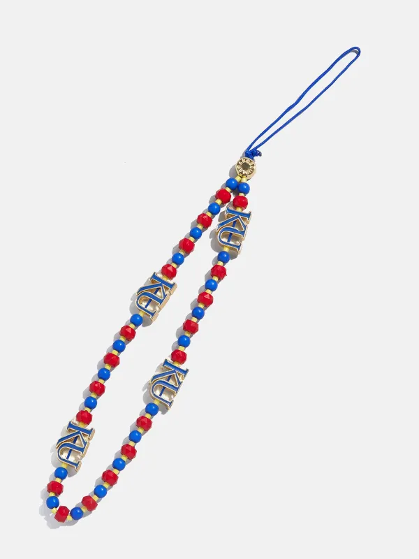 University of Kansas Beaded Phone Charm - University of Kansas sold by BaubleBar