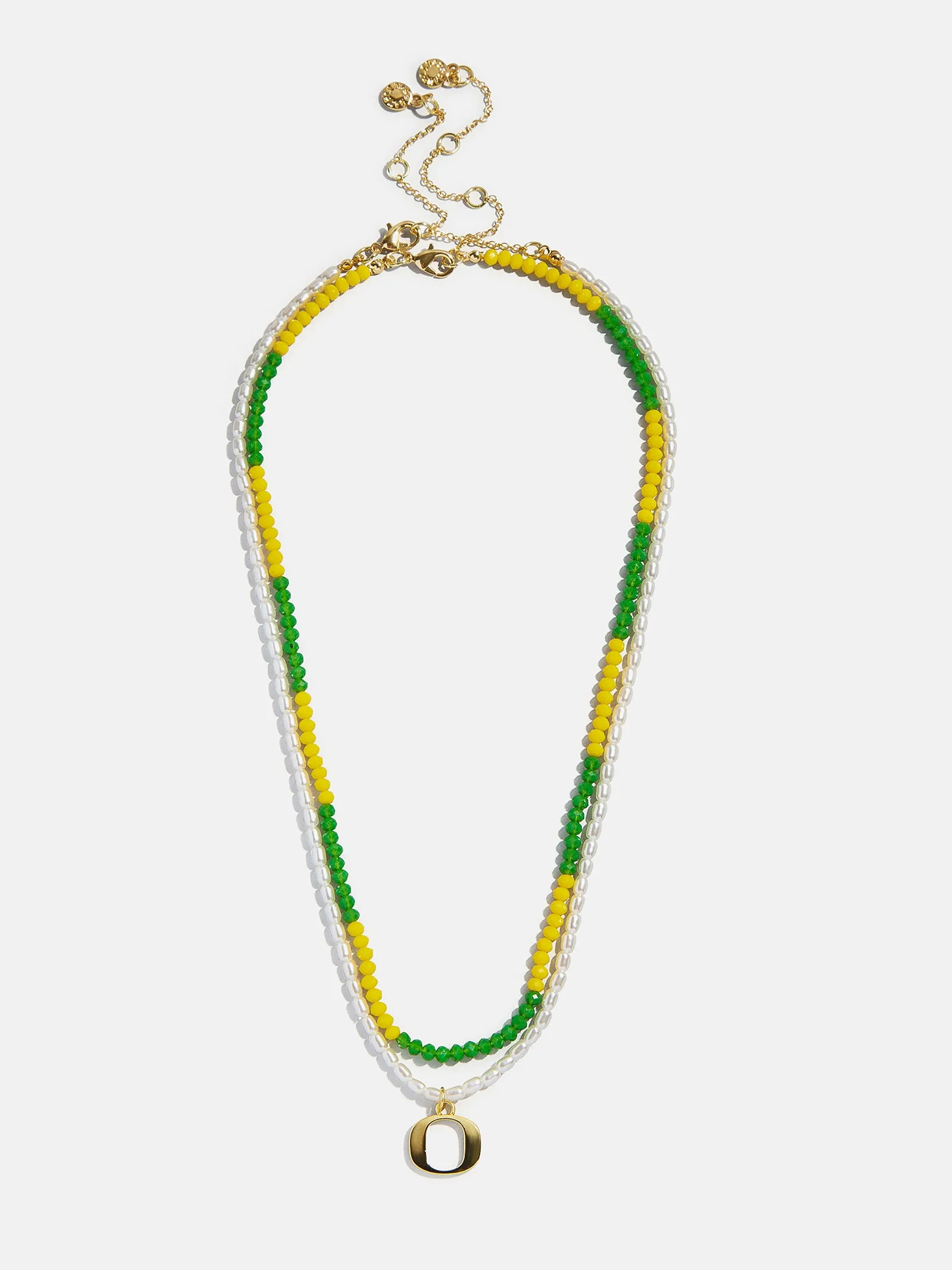 University of Oregon Logo Beaded Necklace Set - University of Oregon sold by BaubleBar product image thumbnail 4