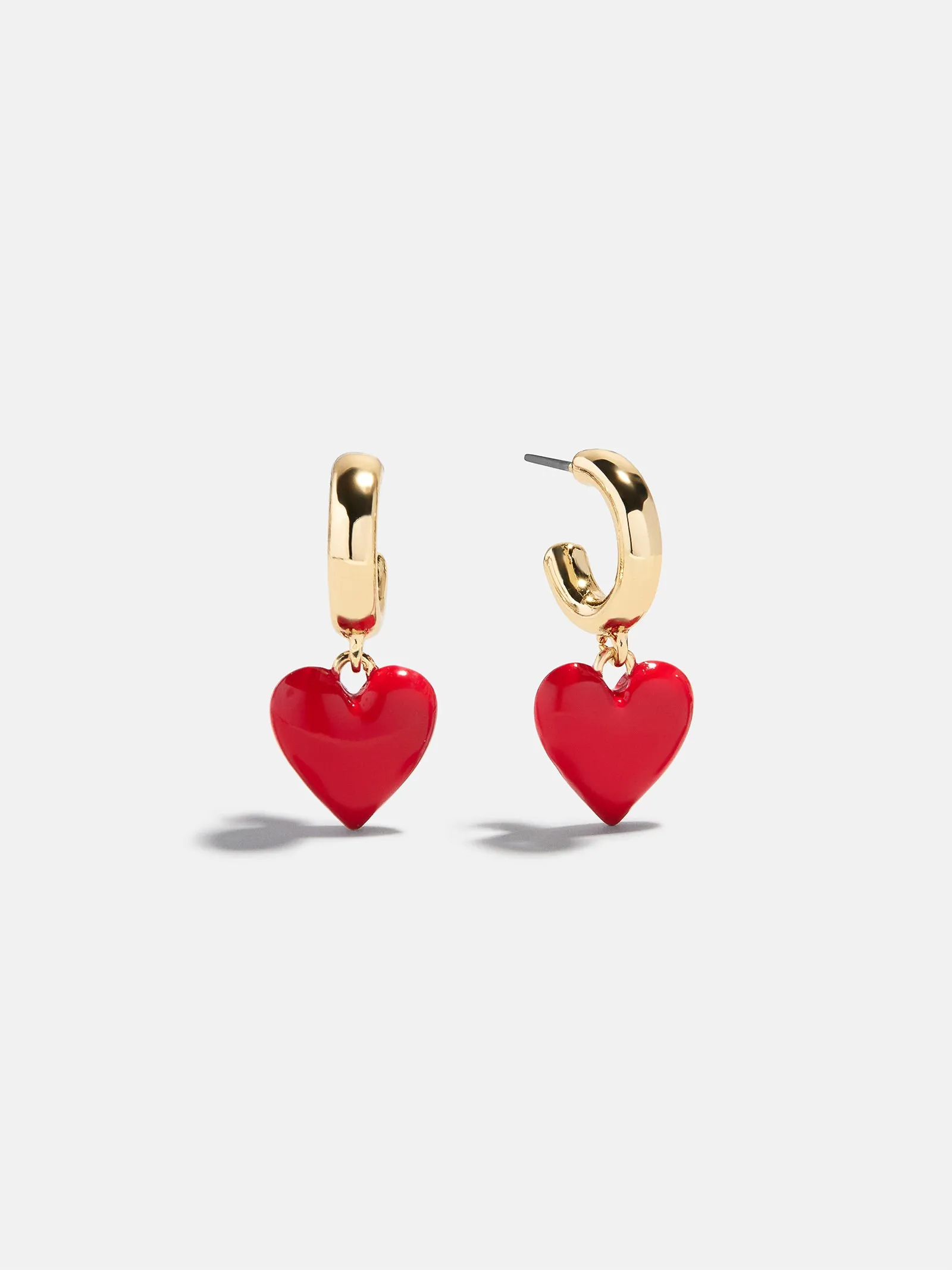 Game Day Heart Drop Earrings - Red sold by BaubleBar