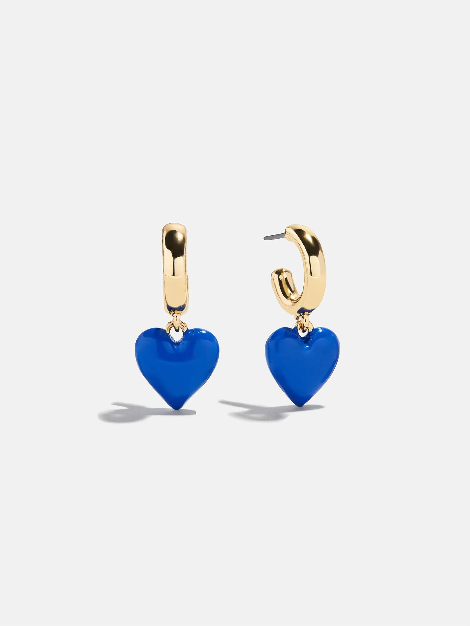 Game Day Heart Drop Earrings - Blue sold by BaubleBar