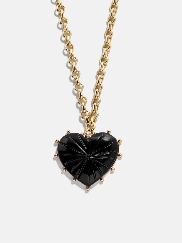 Juno Black Resin Pendant - Black sold by BaubleBar