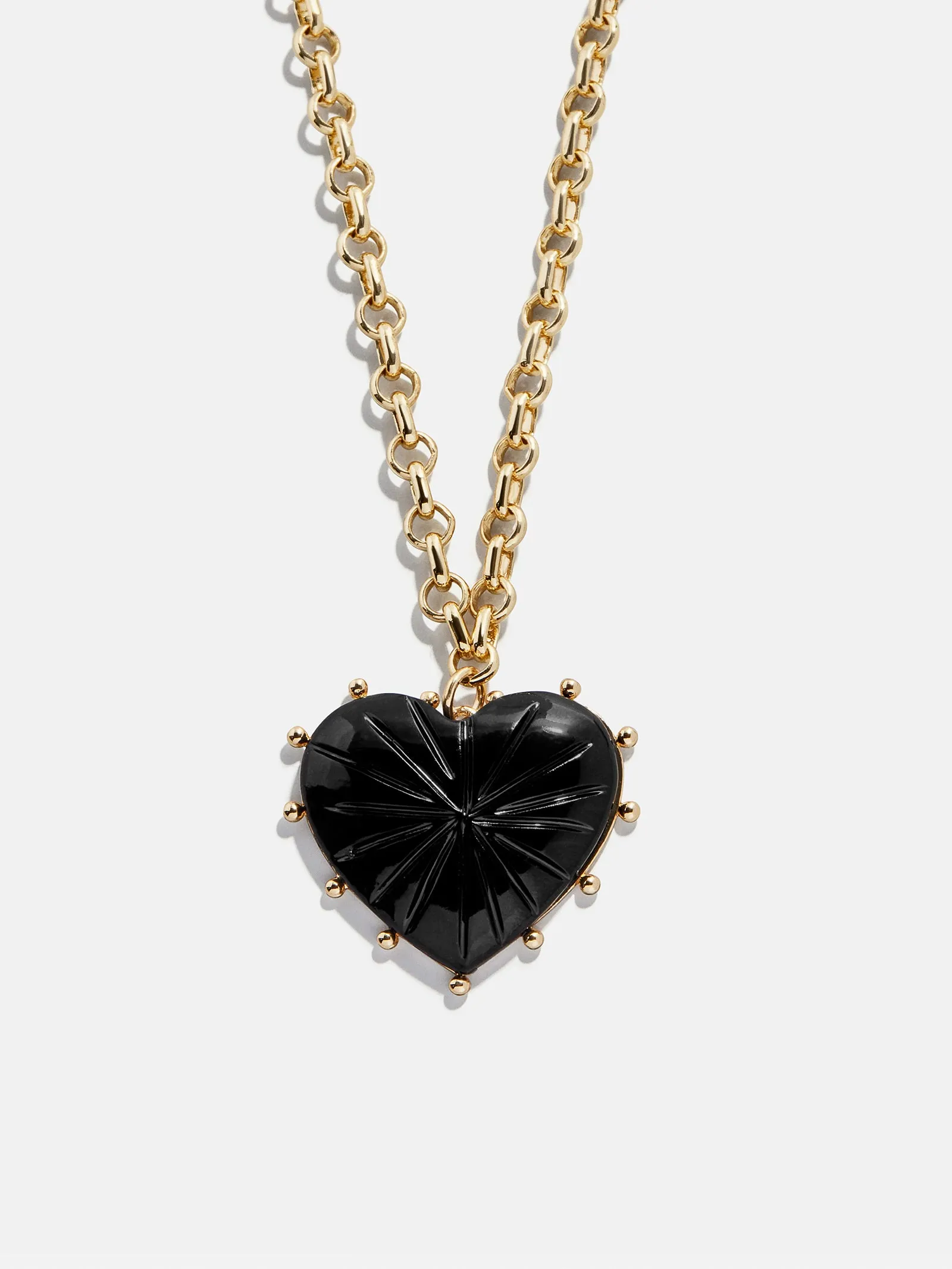 Juno Black Resin Pendant - Black sold by BaubleBar