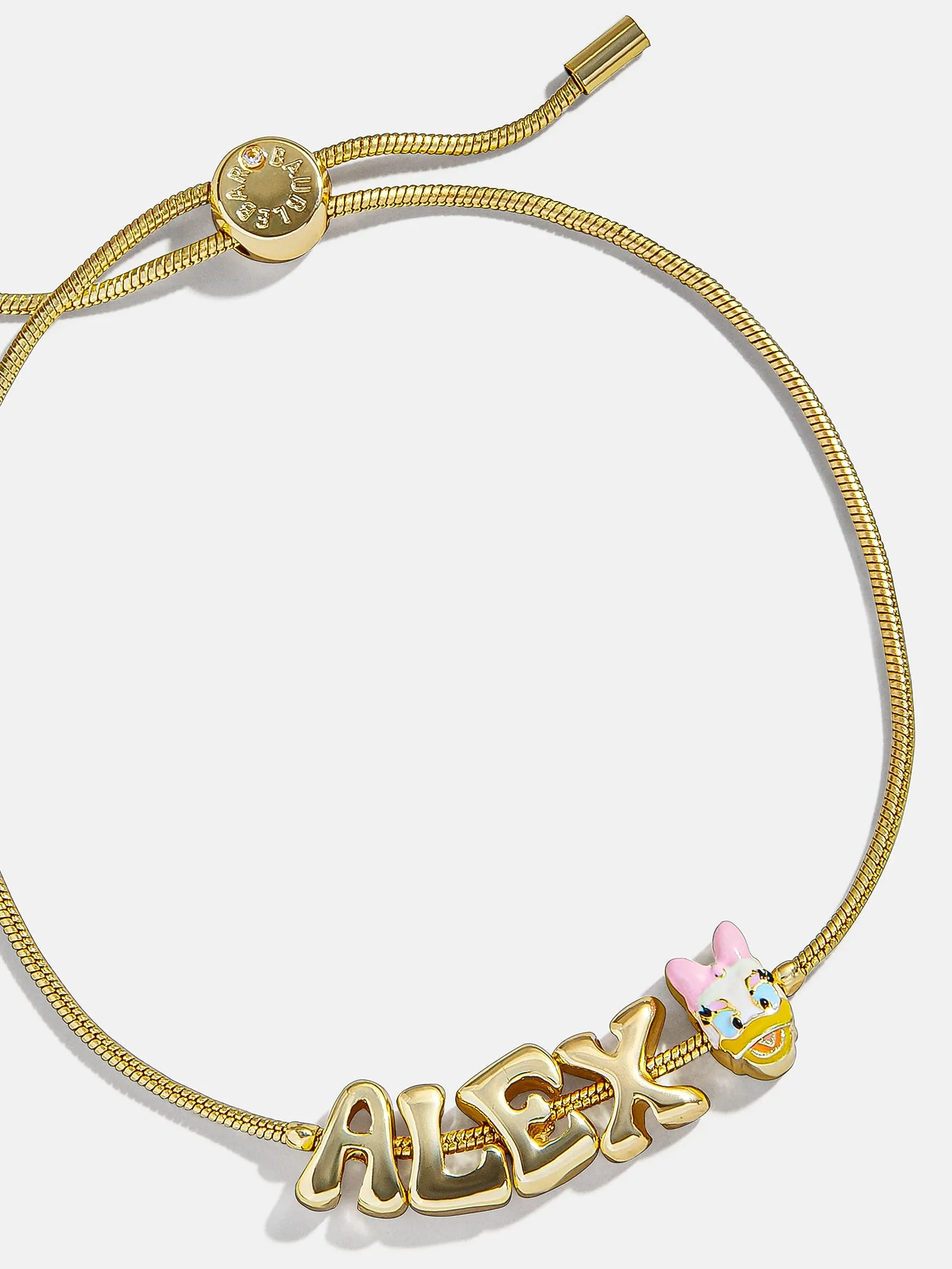 Disney Daisy Duck Bubble Slider Custom Bracelet - Daisy Duck sold by BaubleBar