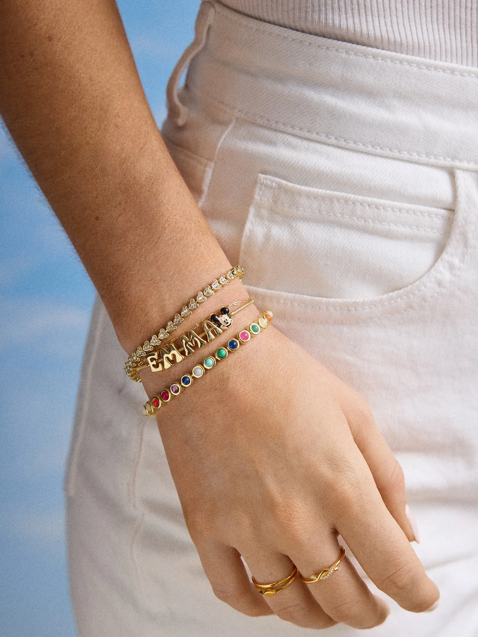 Disney Mickey Mouse Bubble Slider Custom Bracelet - Mickey Mouse sold by BaubleBar product image thumbnail 2