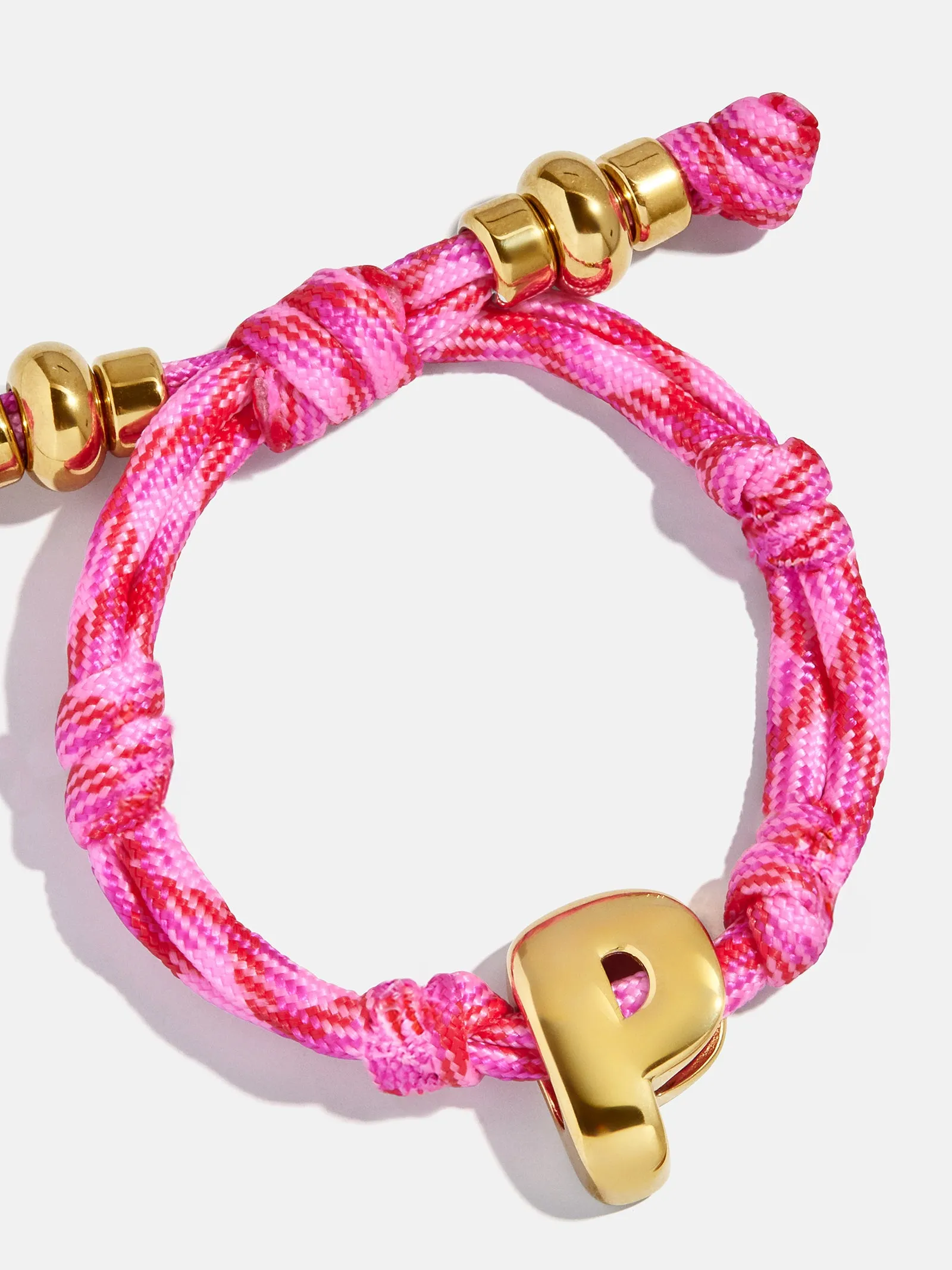Knotty Initial Custom Bracelet - Fuchsia sold by BaubleBar product image thumbnail 3