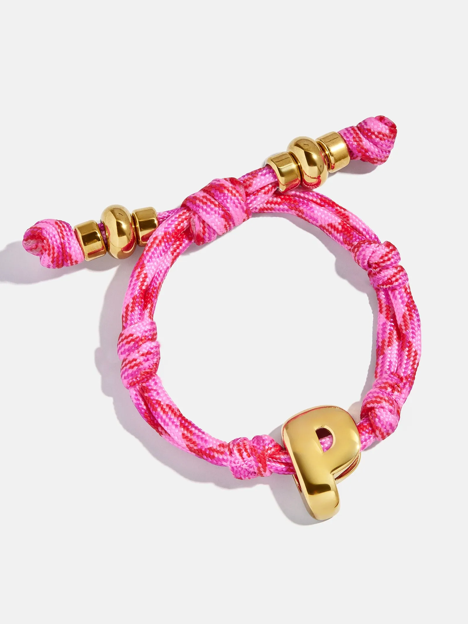 Knotty Initial Custom Bracelet - Fuchsia sold by BaubleBar product image thumbnail 5