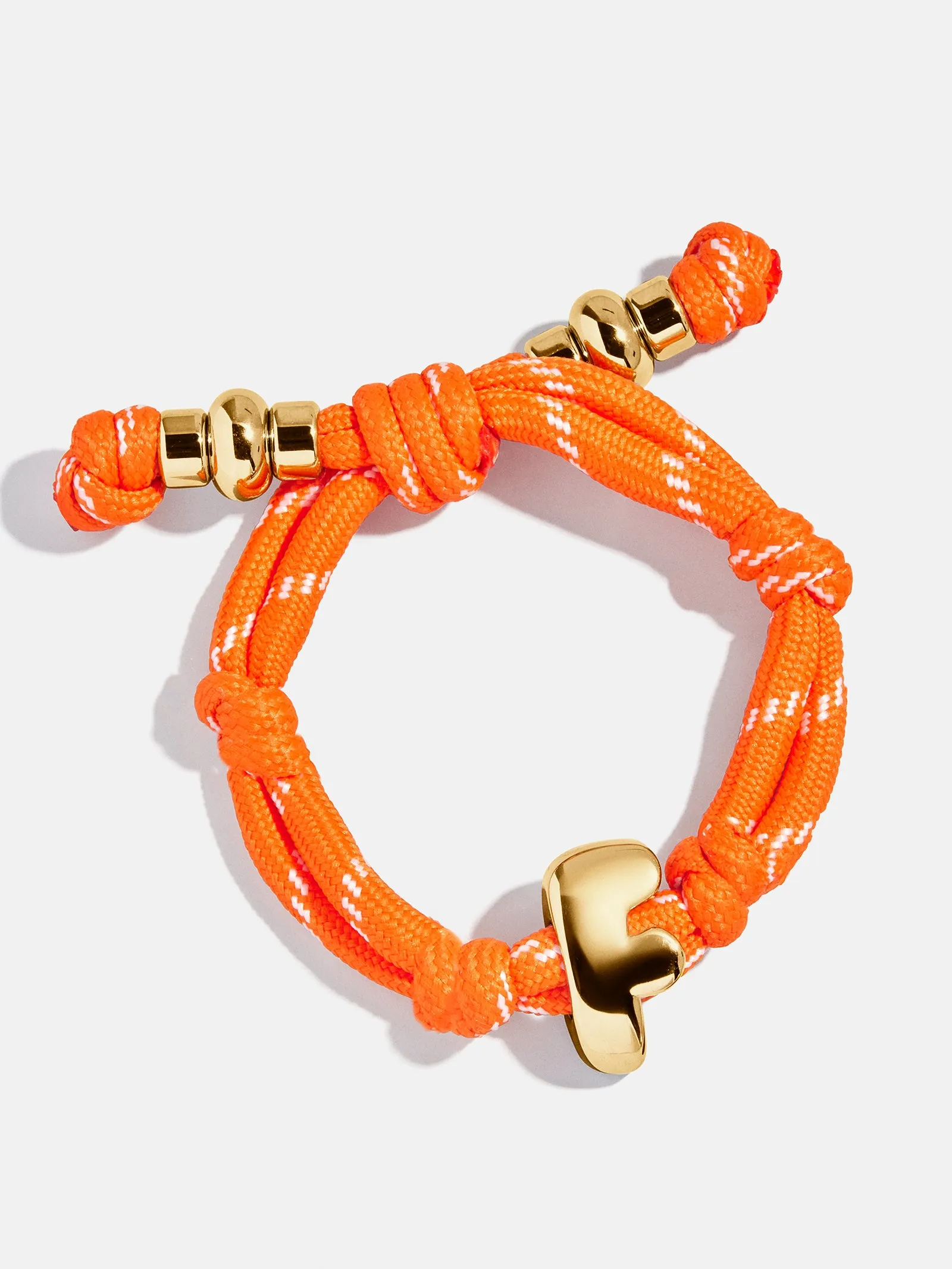 Knotty Initial Custom Bracelet - Tangerine Single Letter sold by BaubleBar product image thumbnail 3