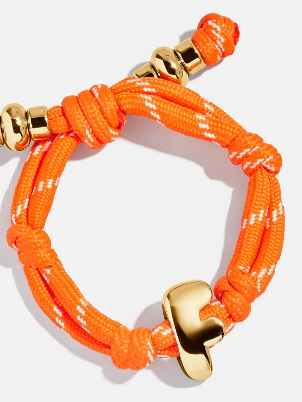 Knotty Initial Custom Bracelet - Tangerine sold by BaubleBar
