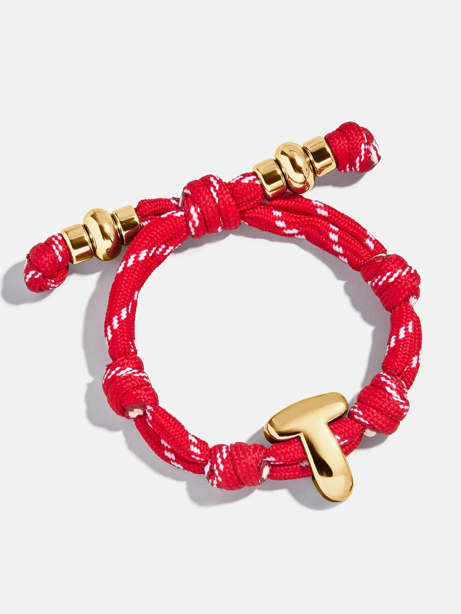 Knotty Initial Custom Bracelet - Cherry Red sold by BaubleBar product image thumbnail 3