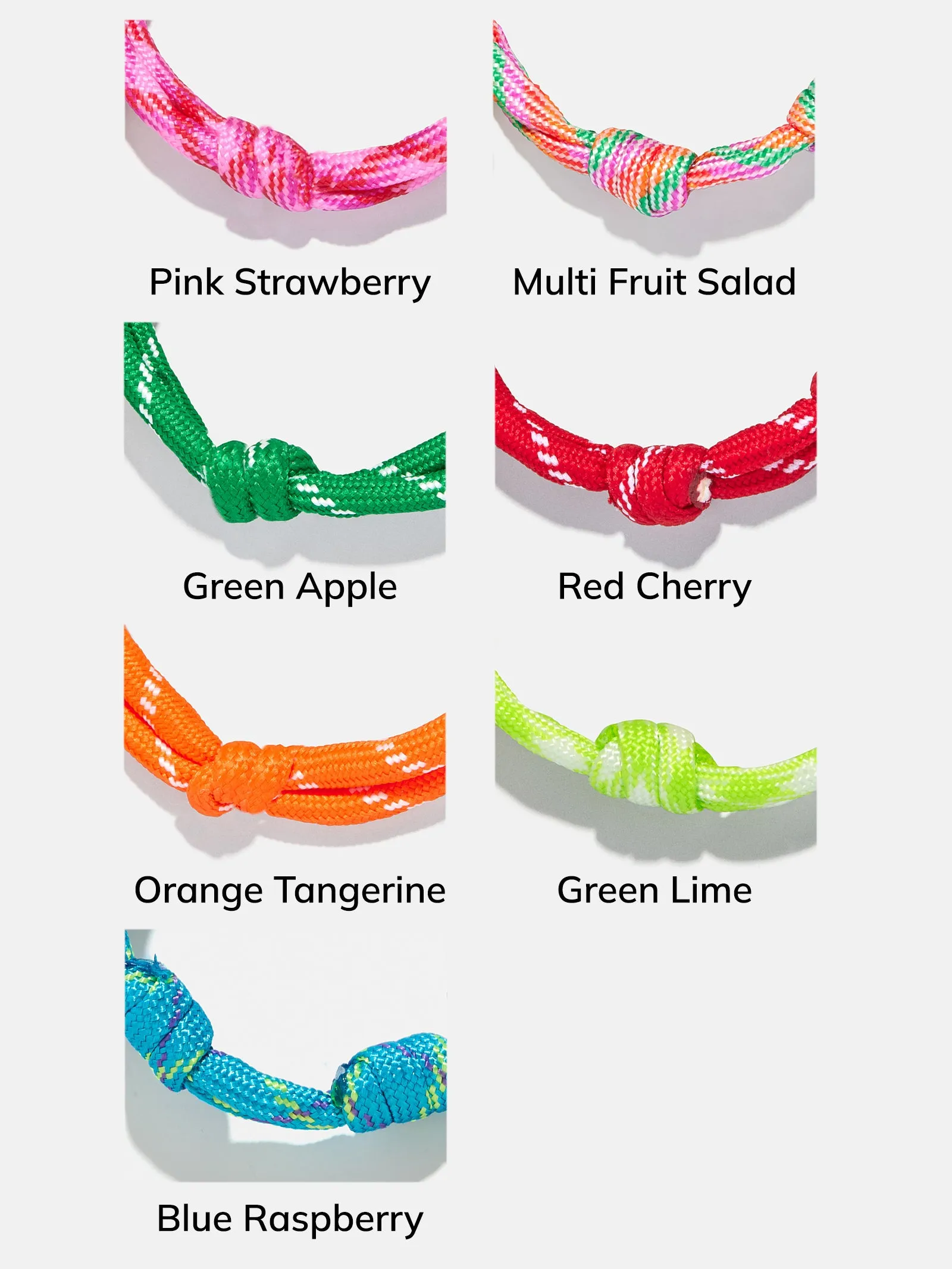 Knotty Initial Custom Bracelet - Cherry Red sold by BaubleBar product image thumbnail 5