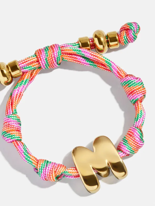 Knotty Initial Custom Bracelet - Bold Multi sold by BaubleBar