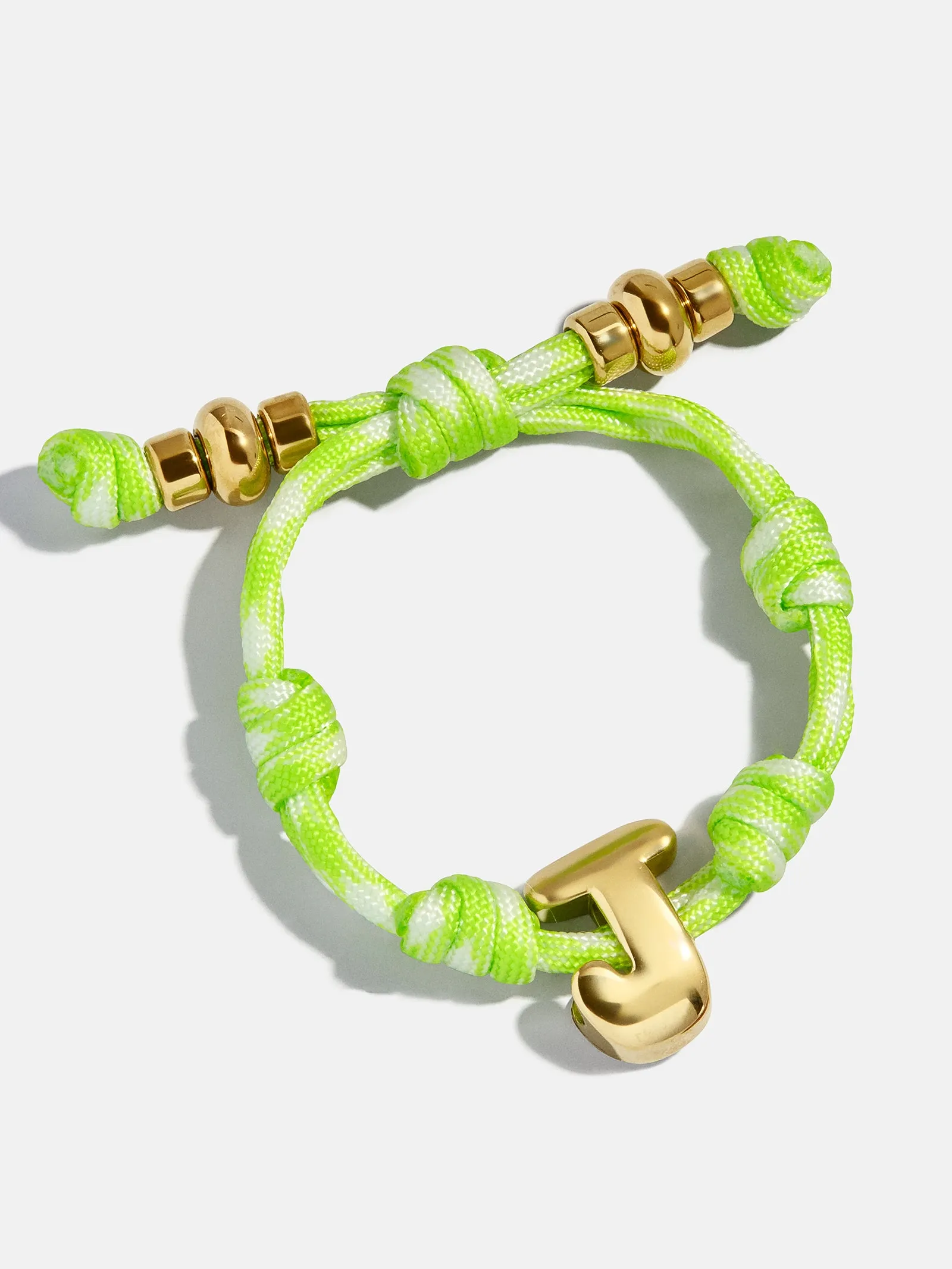 Knotty Initial Custom Bracelet - Lime Green sold by BaubleBar product image thumbnail 3