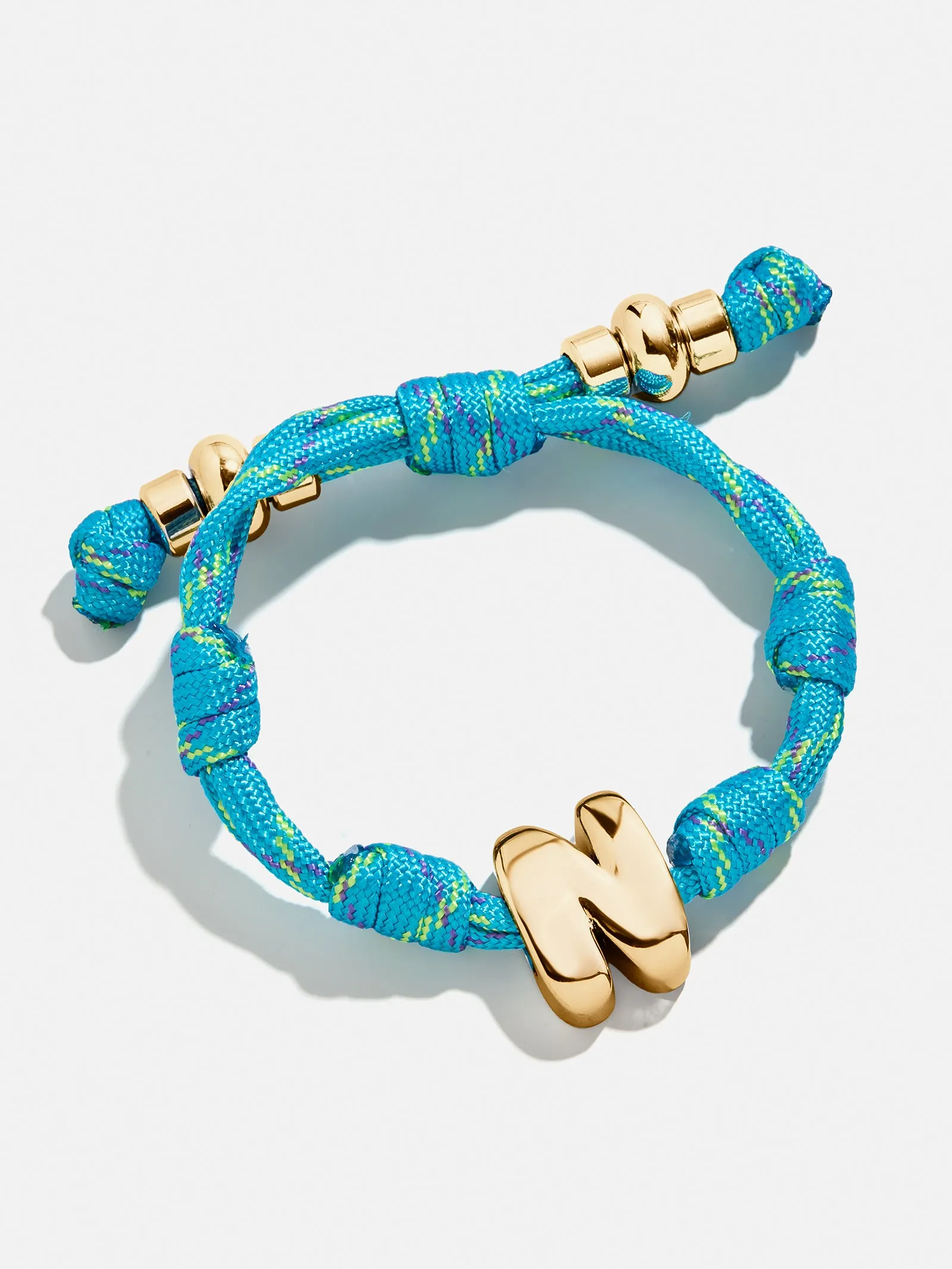 Knotty Initial Custom Bracelet - Aqua sold by BaubleBar product image thumbnail 3