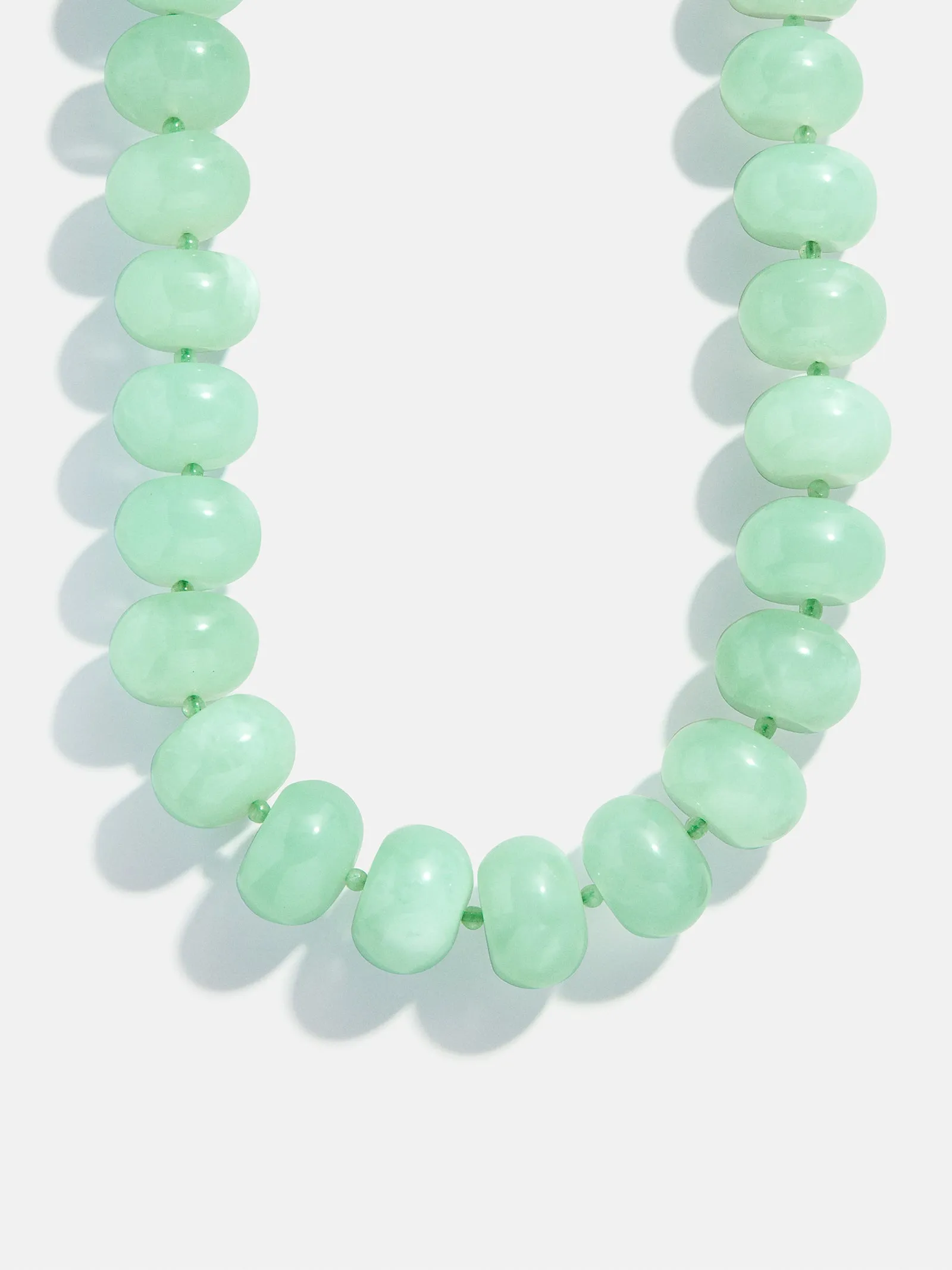 Joan Semi-Precious Necklace - Green Jade sold by BaubleBar