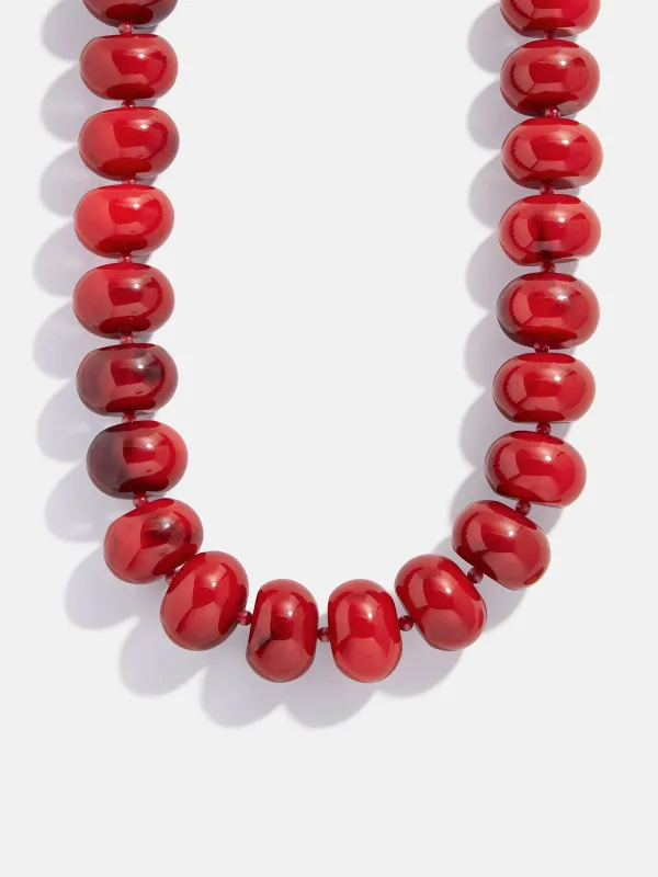 Joan Semi-Precious Necklace - Red Jasper sold by BaubleBar