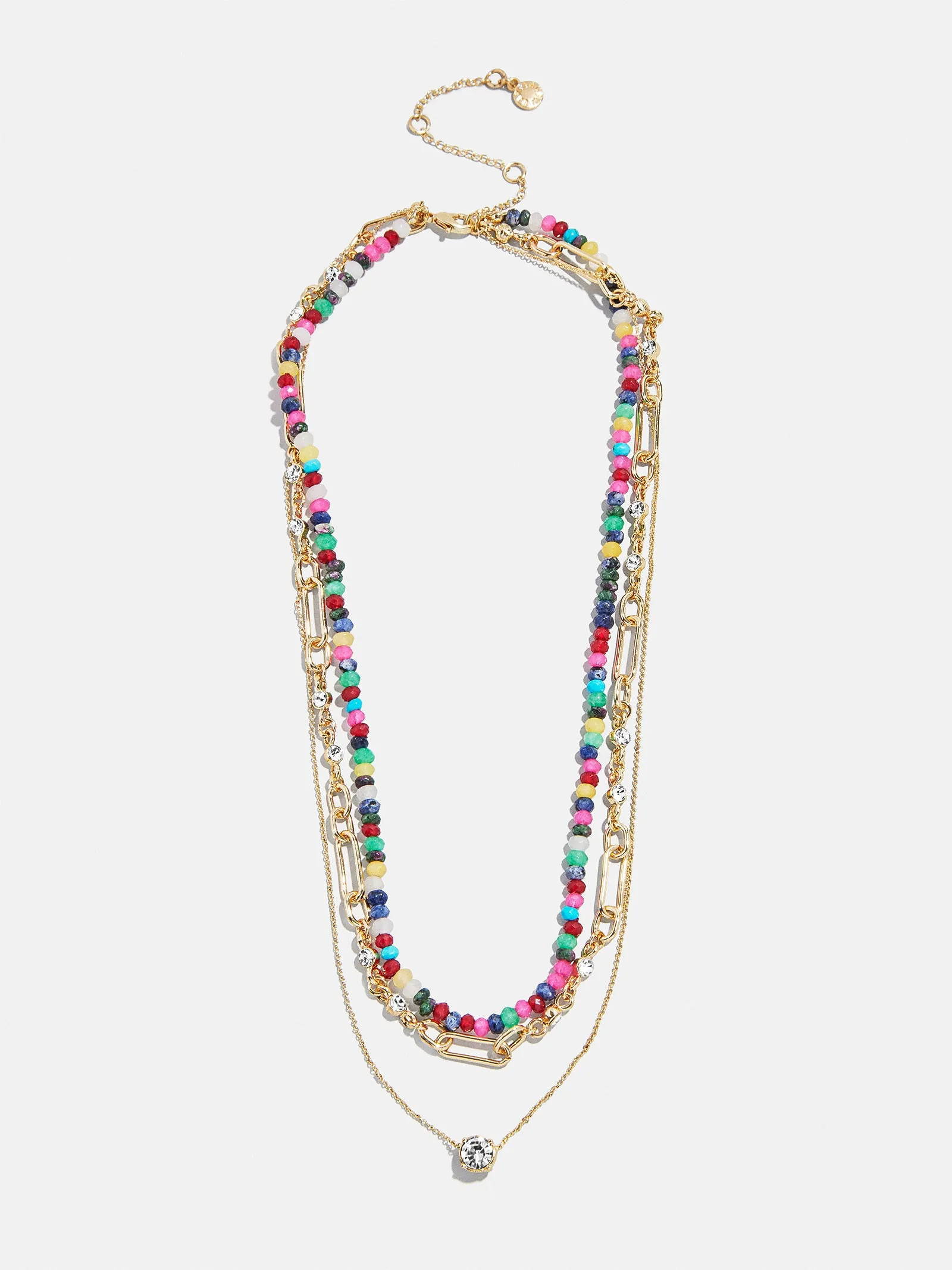 Portia Layered Necklace - Gold/Multi sold by BaubleBar product image thumbnail 4