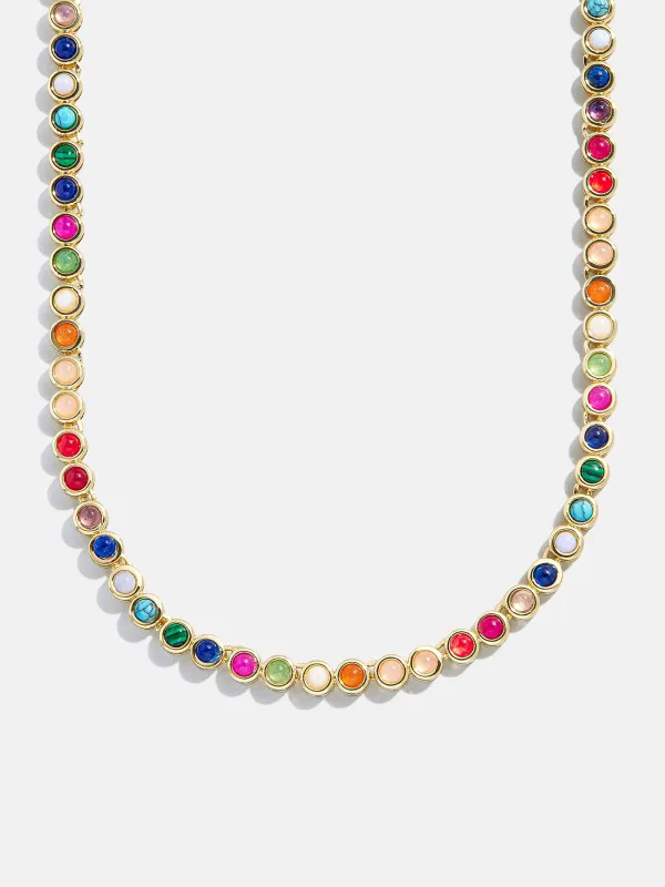 Nina Semi-Precious Necklace - Gold/Multi sold by BaubleBar