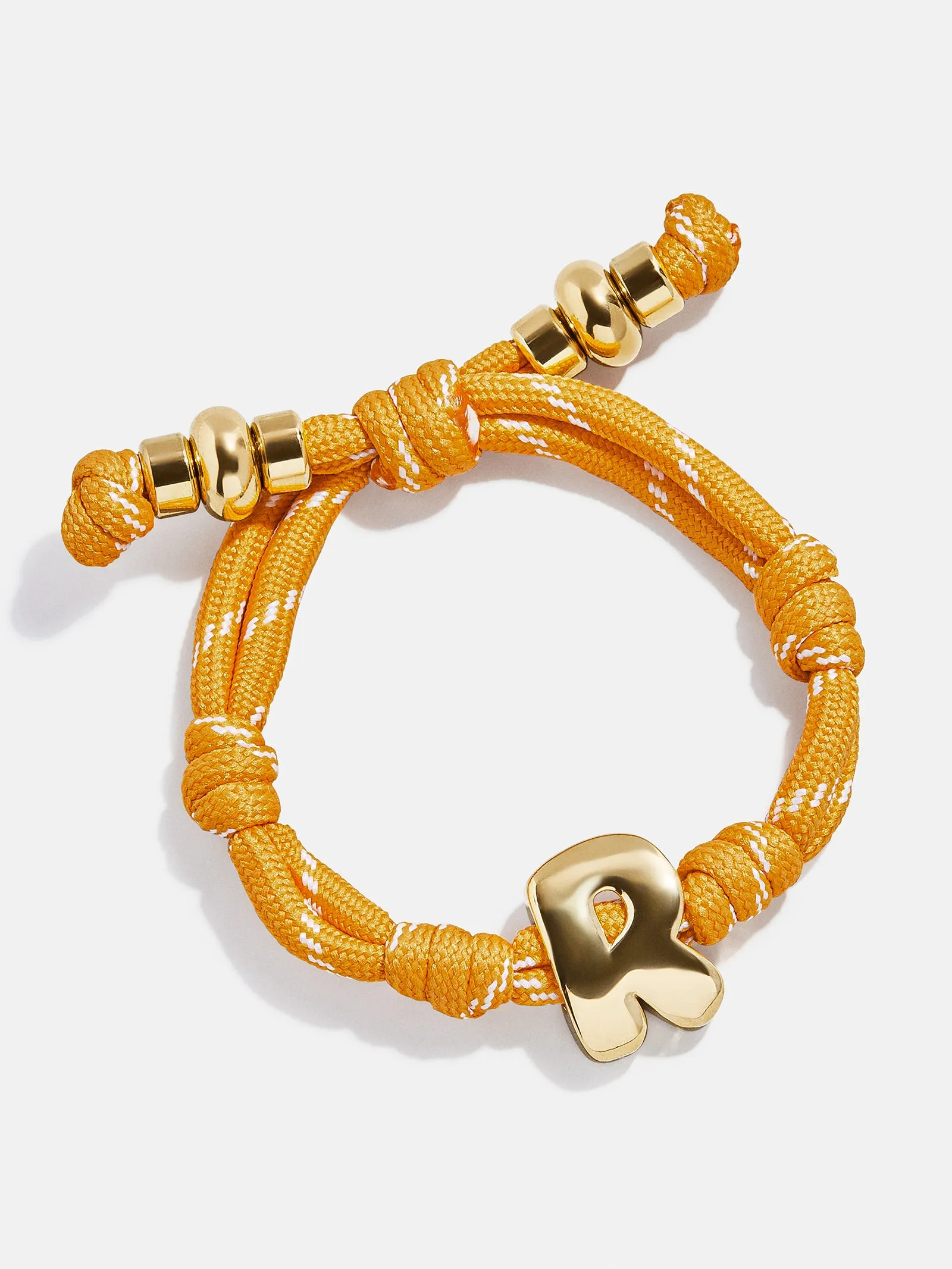 Knotty Initial Custom Bracelet - Marigold Single Letter sold by BaubleBar product image thumbnail 3