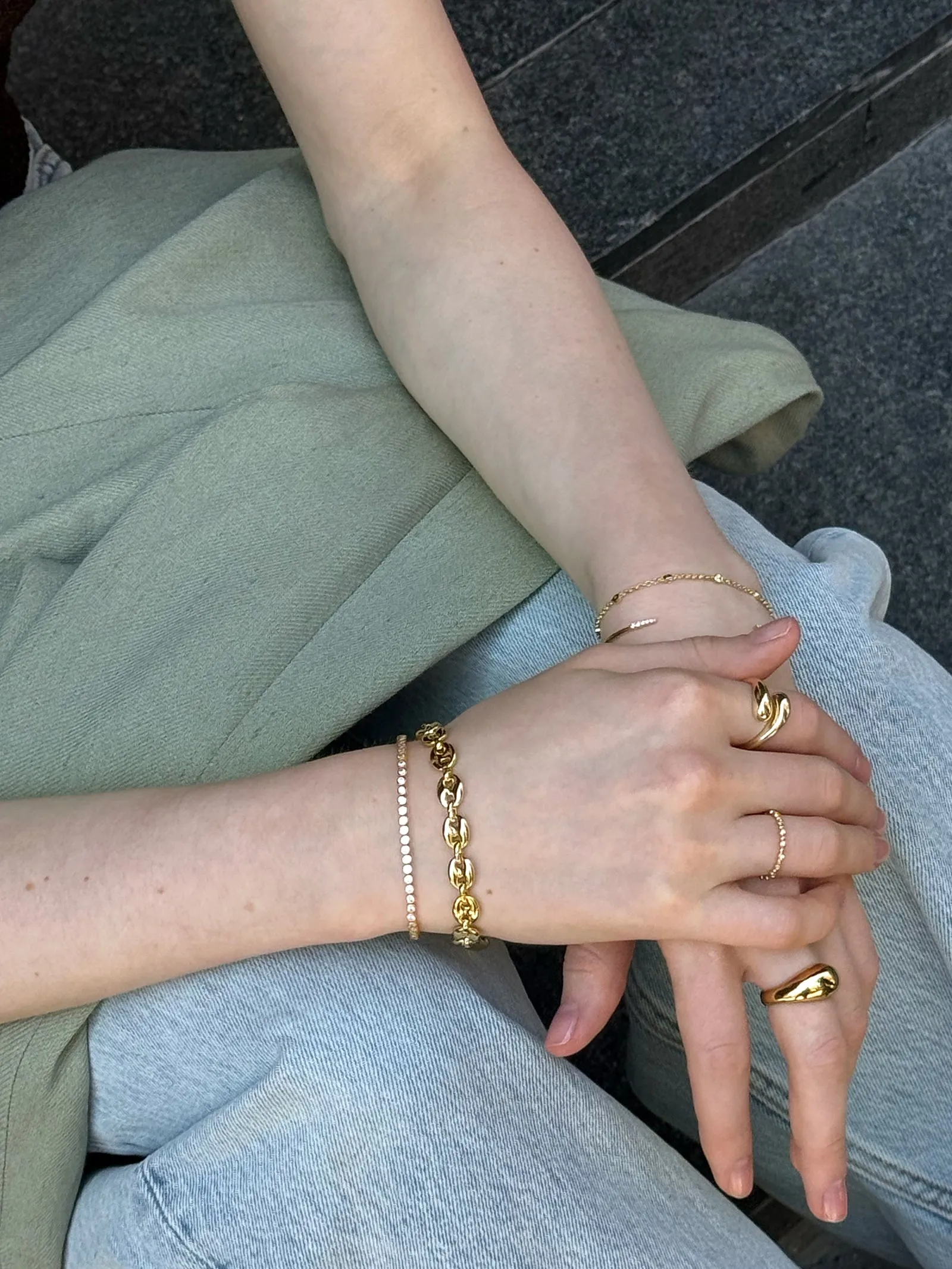 Thalia Gold Bracelet - Gold sold by BaubleBar product image thumbnail 2