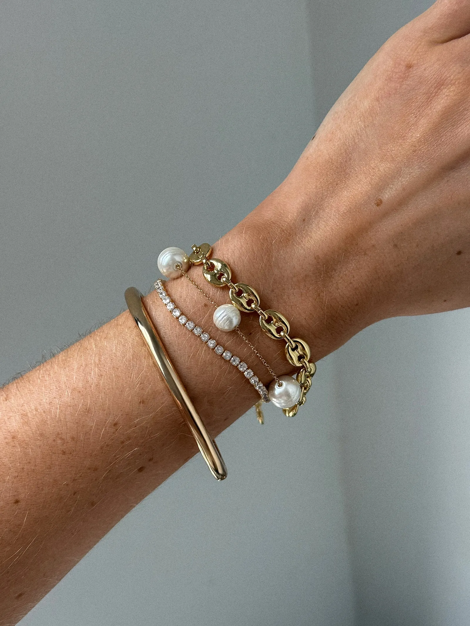 Blair Pearl Bracelet - White sold by BaubleBar product image thumbnail 2