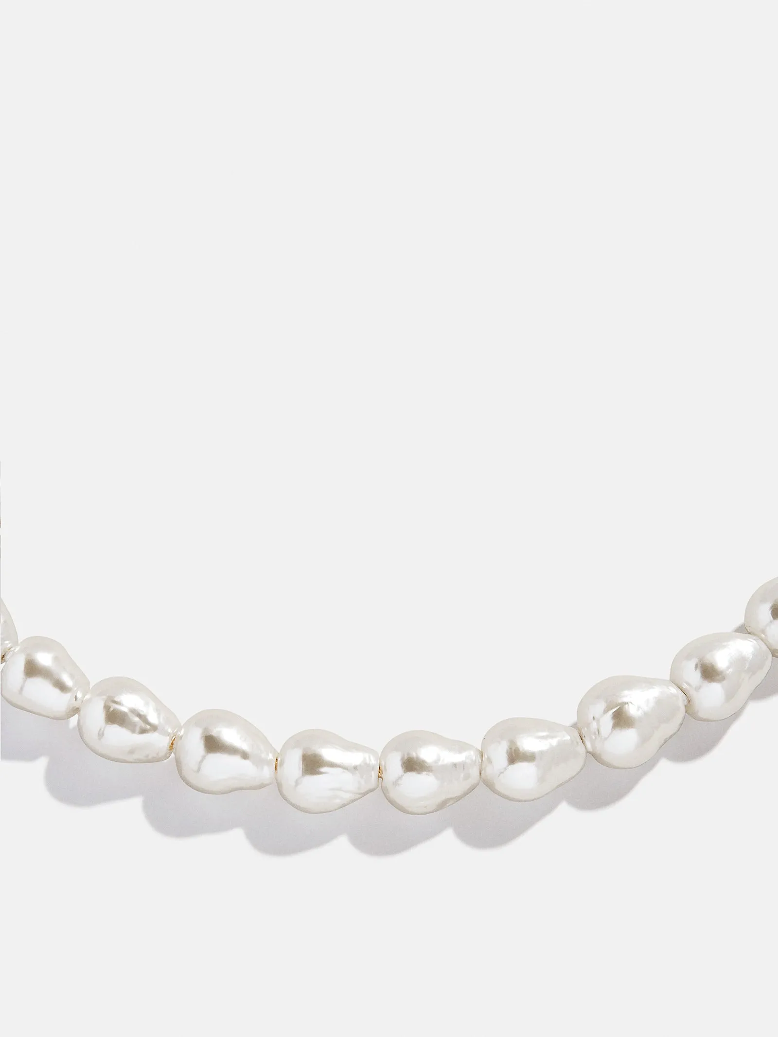 Ondine Pearl Collar Necklace - White sold by BaubleBar product image thumbnail 4