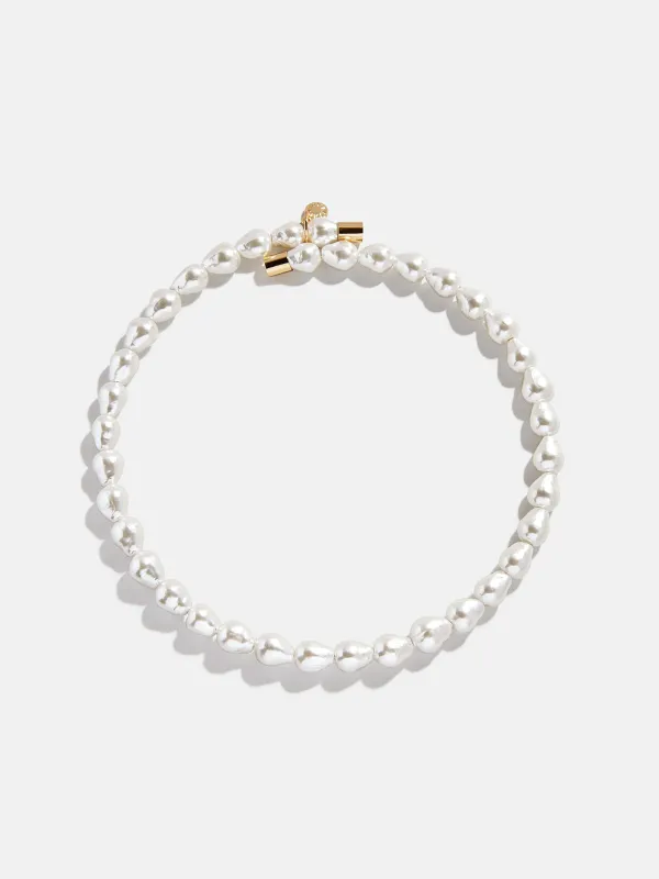 Ondine Pearl Collar Necklace - White sold by BaubleBar