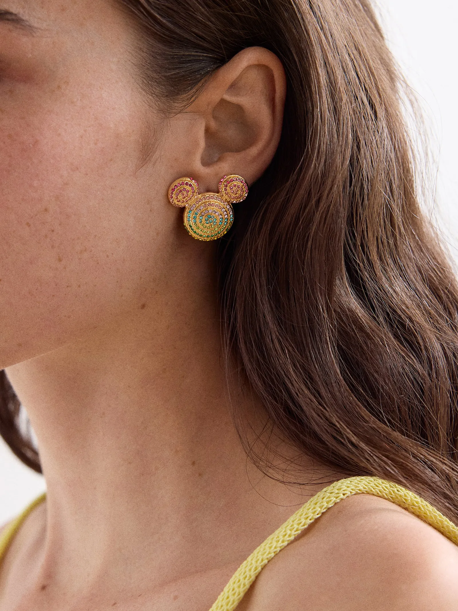 Disney Mickey Mouse Spiral Earrings - Gold/Multi sold by BaubleBar product image thumbnail 2