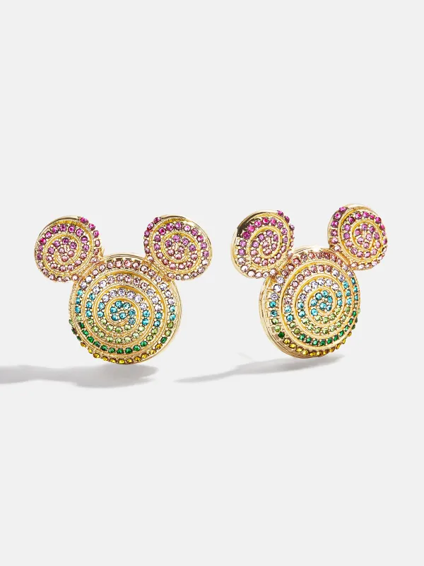 Disney Mickey Mouse Spiral Earrings - Gold/Multi sold by BaubleBar