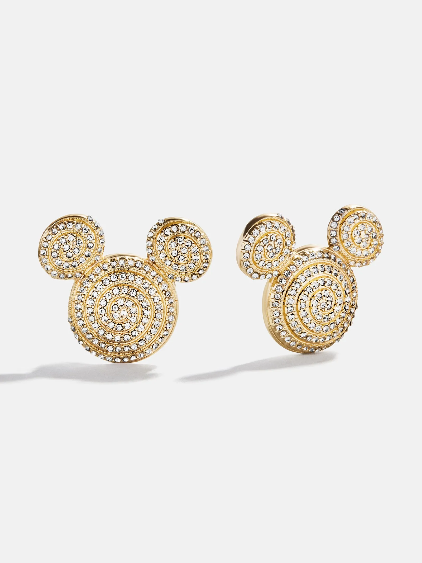 Disney Mickey Mouse Spiral Earrings - Gold/Pavé sold by BaubleBar