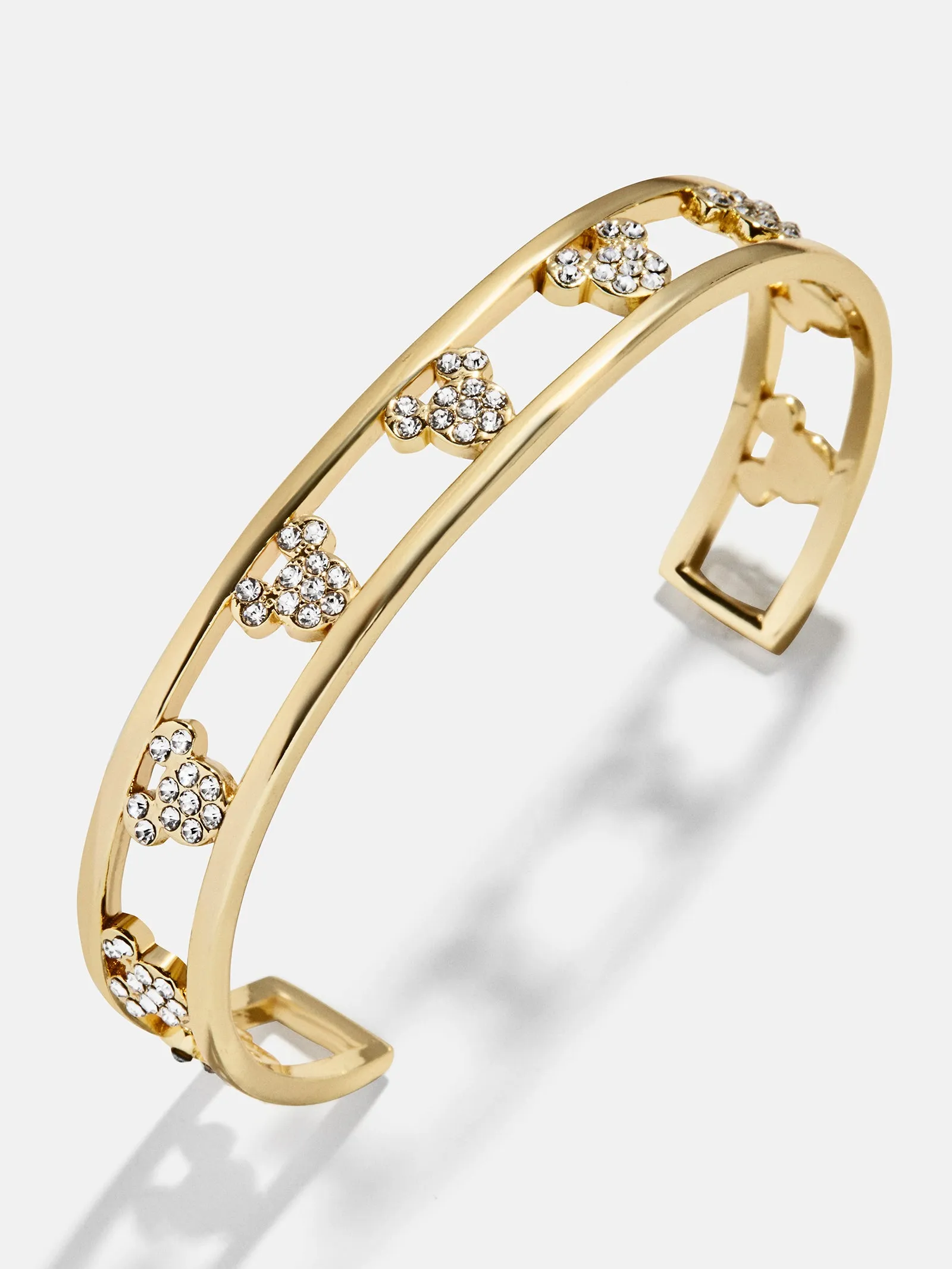 Disney Mickey Mouse Cuff Bracelet - Gold/Pavé sold by BaubleBar