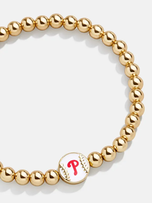 MLB Gold Pisa Bracelet - Philadelphia Phillies sold by BaubleBar