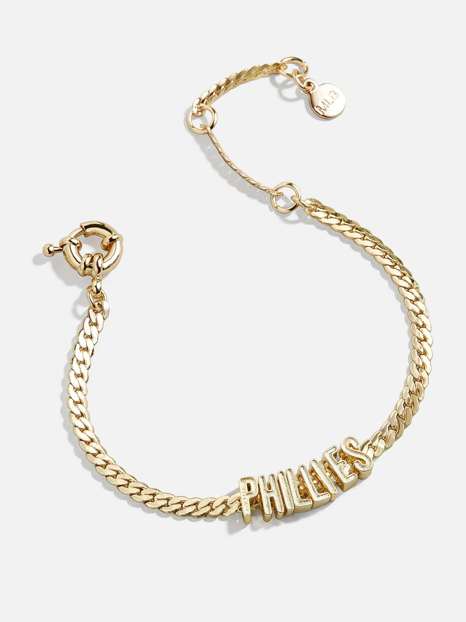 MLB Gold Curb Chain Bracelet - Philadelphia Phillies sold by BaubleBar product image thumbnail 3