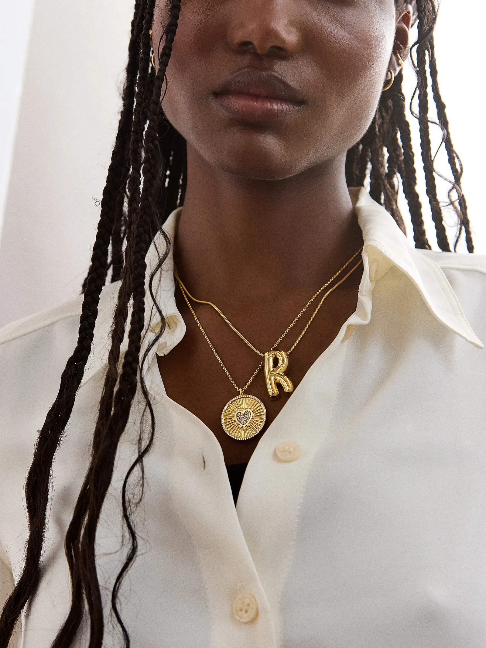 Bubble Initial Necklace sold by BaubleBar product image thumbnail 2