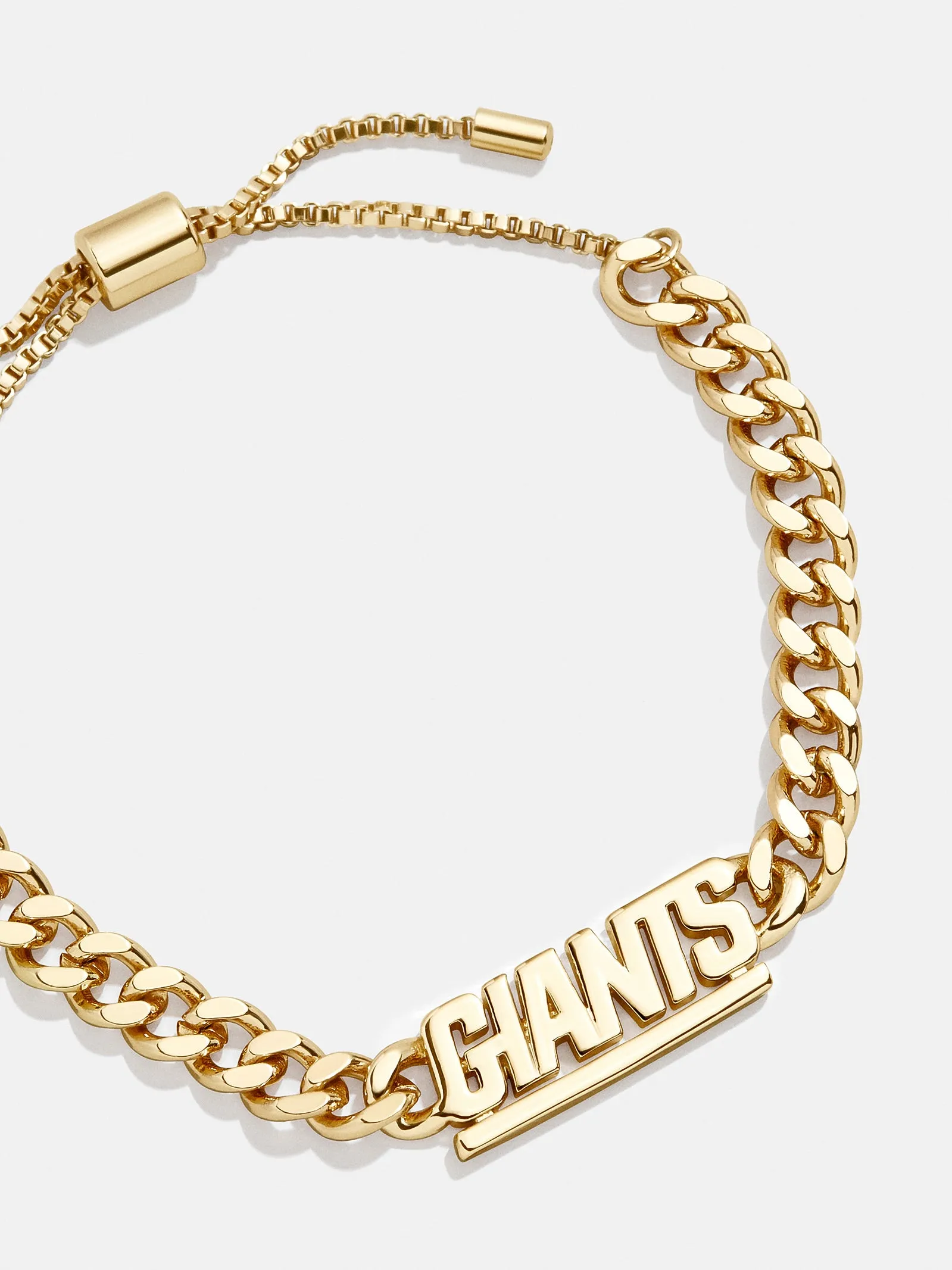 New York Giants NFL Gold Curb Chain Bracelet - New York Giants sold by BaubleBar