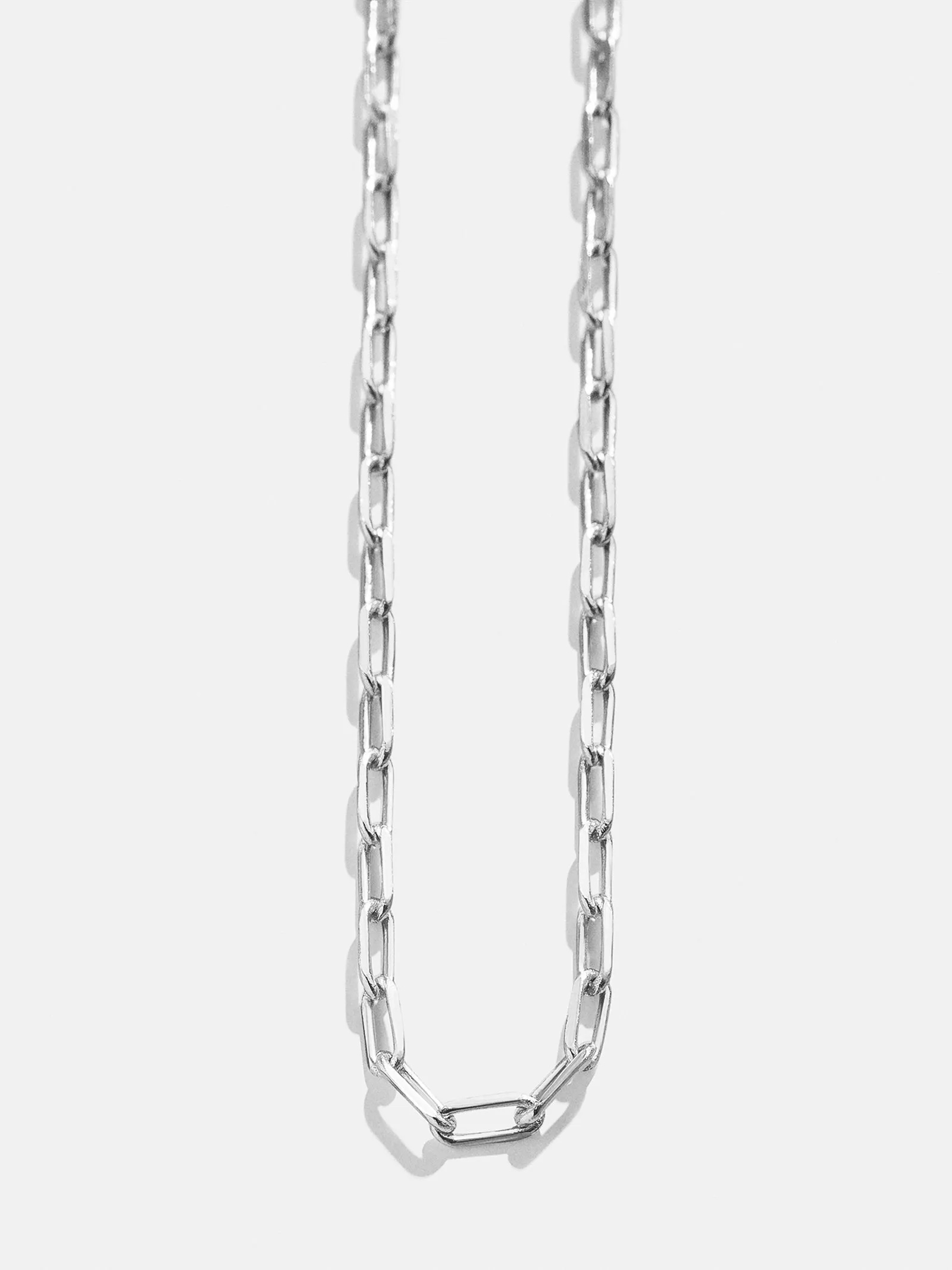 Cluster Charm Necklace Chain - Silver Paperclip Chain sold by BaubleBar product image thumbnail 3