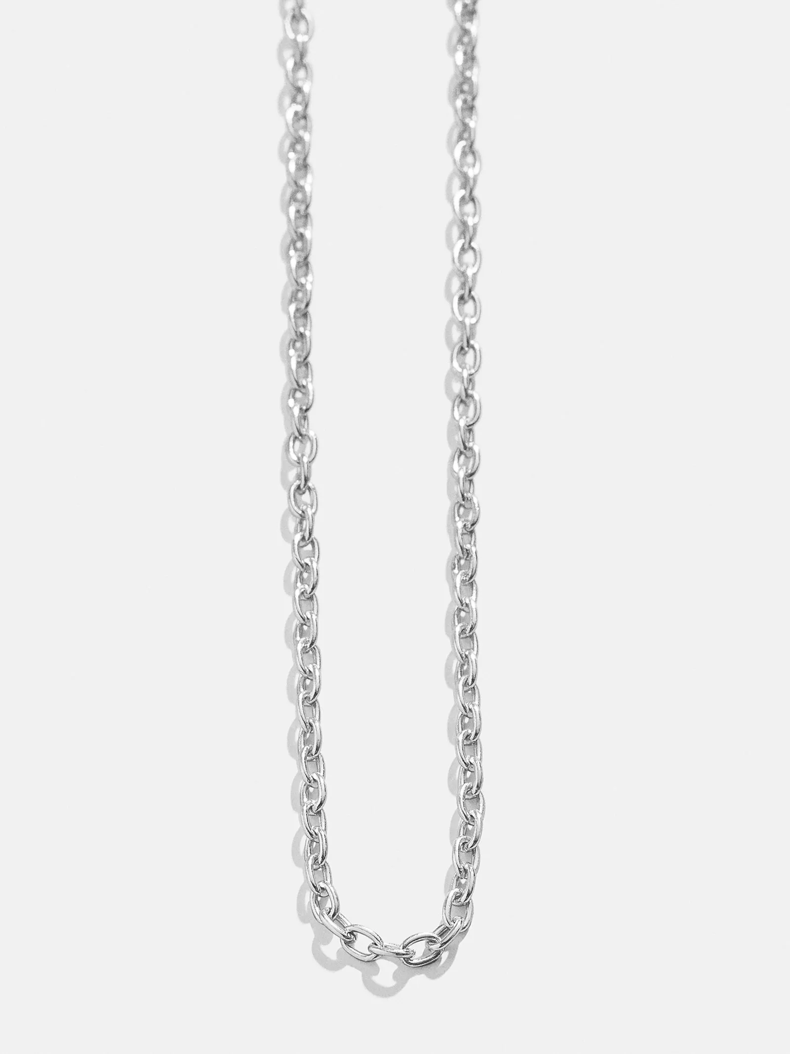 Cluster Charm Necklace Chain - Silver Cable Chain sold by BaubleBar