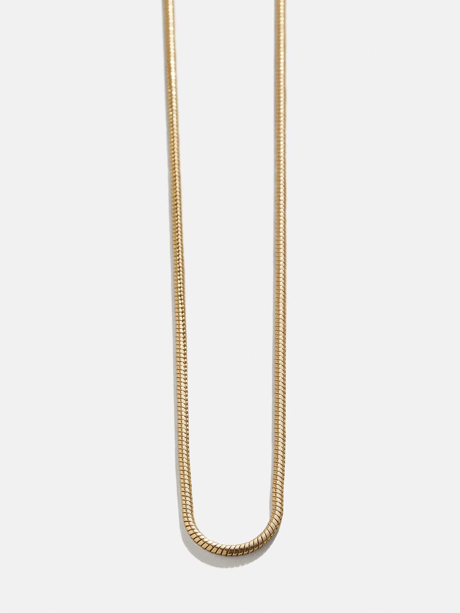 Cluster Charm Necklace Chain - Gold Snake Chain sold by BaubleBar