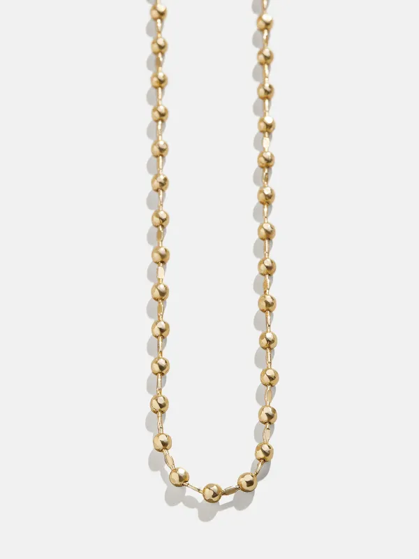 Cluster Charm Necklace Chain  - Gold Ball Chain sold by BaubleBar