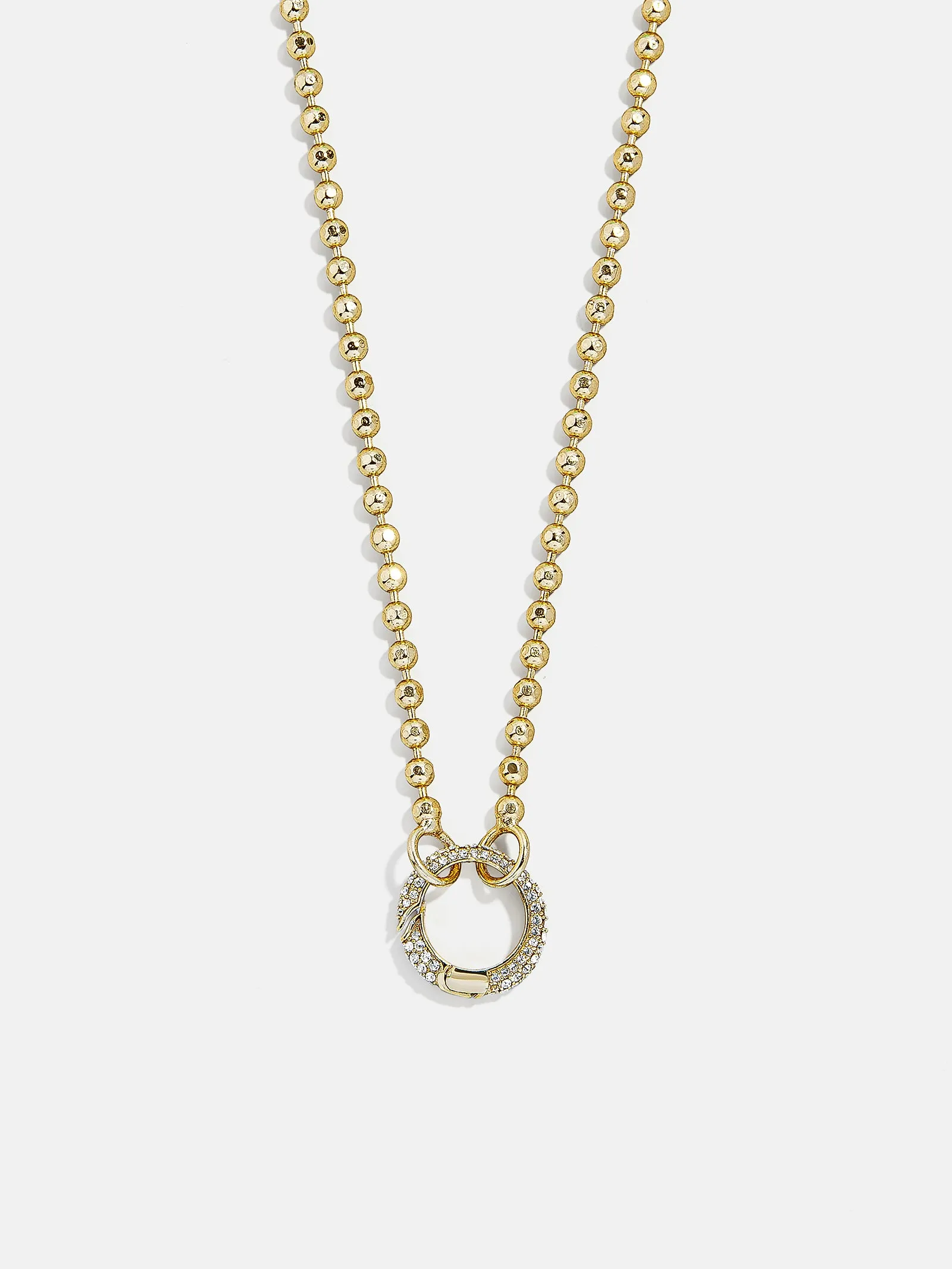 Cluster Charm Necklace Chain - Ball Chain & Charm Ring sold by BaubleBar