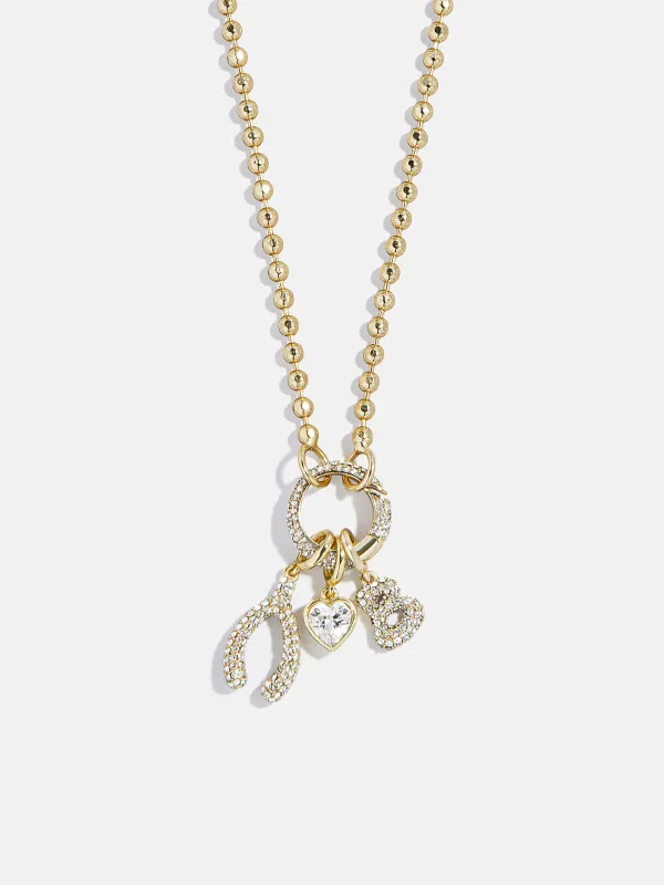 Cluster Charm Necklace Chain - Ball Chain & Charm Ring sold by BaubleBar