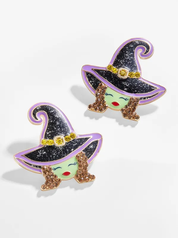 Bad Witch Behavior Earrings - Black made by BaubleBar