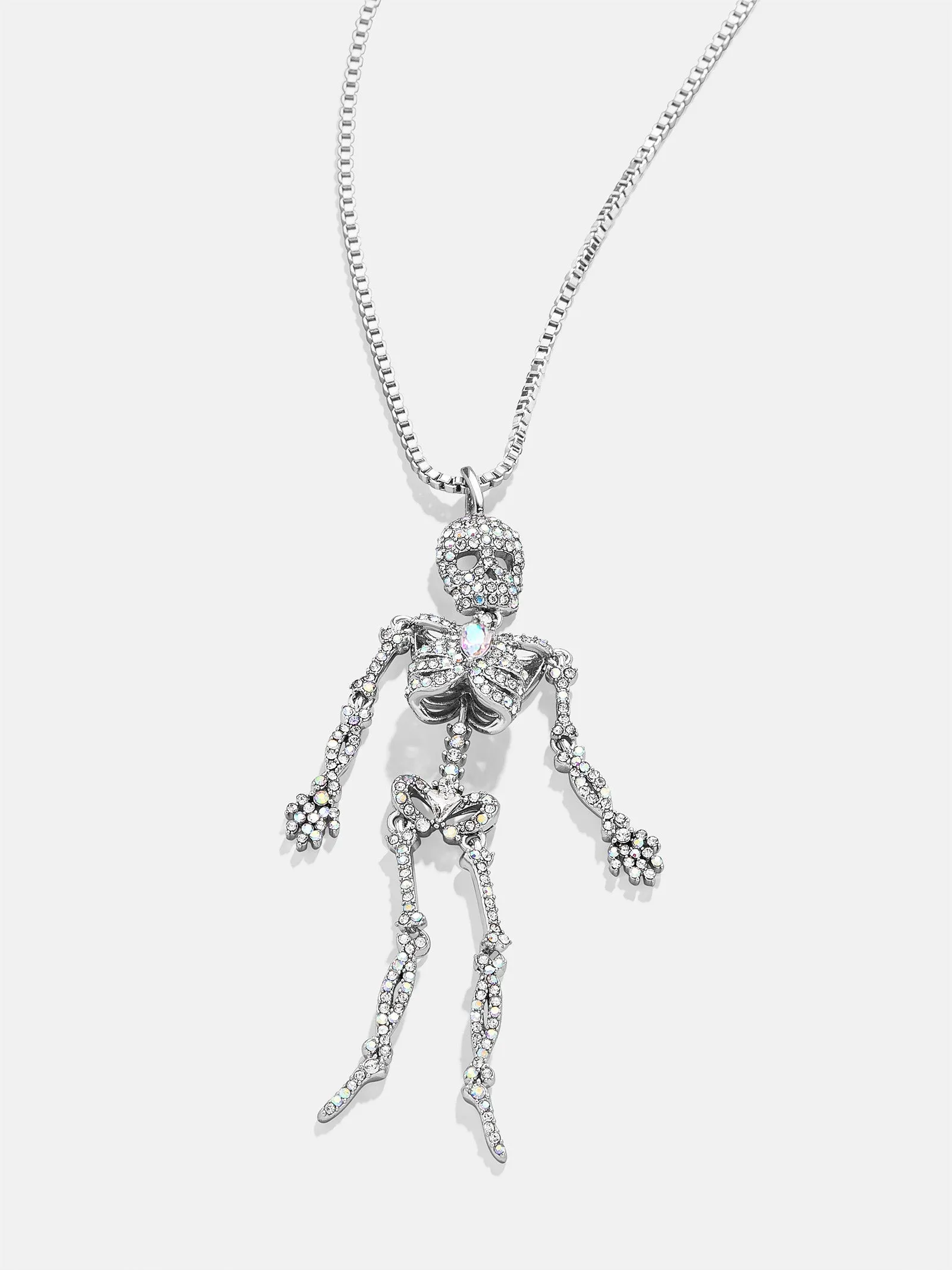 Shake Your Skeleton Necklace - Silver sold by BaubleBar
