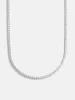 Billie Sterling Silver Tennis Necklace - Sterling Silver sold by BaubleBar