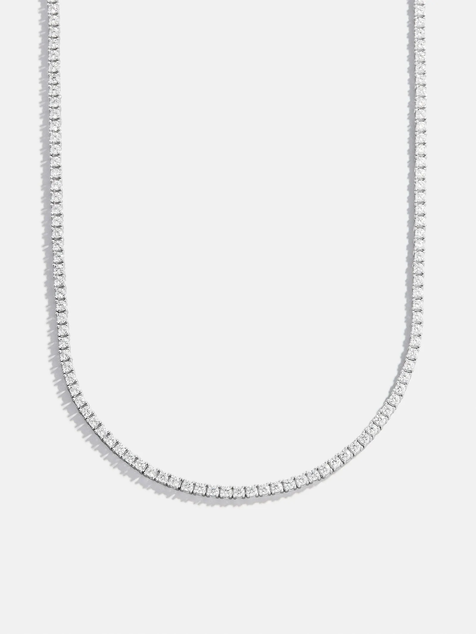 Billie Sterling Silver Tennis Necklace - Sterling Silver sold by BaubleBar product image thumbnail 5