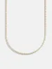 Billie 18K Gold Tennis Necklace - 18K Gold Plated Sterling Silver sold by BaubleBar